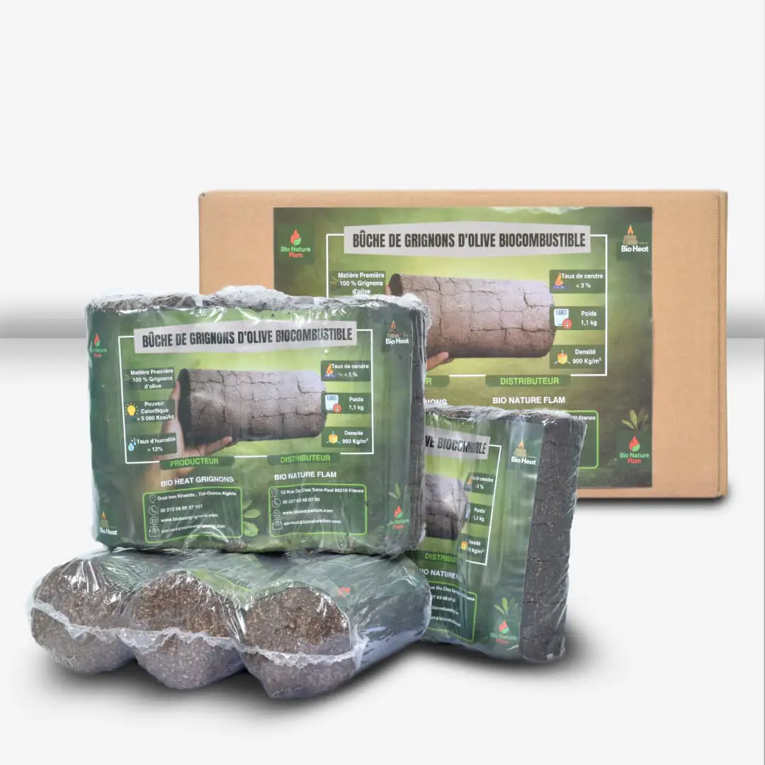 Briquettes de grignons d'olives